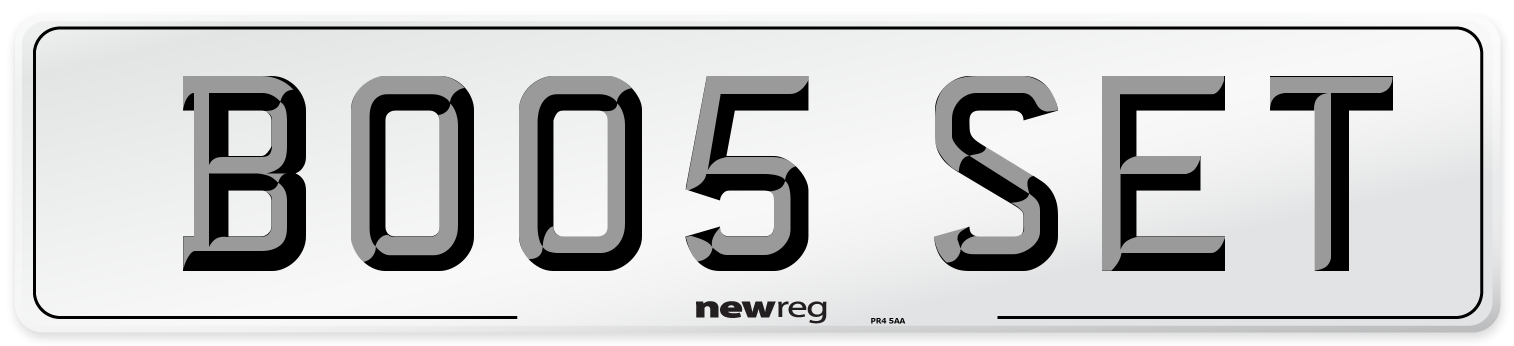 BO05 SET Number Plate from New Reg
